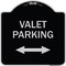Signmission Valet Parking W/ Bidirectional Arrow Heavy-Gauge Aluminum Sign, 18" x 18", BS-1818-22751 A-DES-BS-1818-22751 - alternate 1